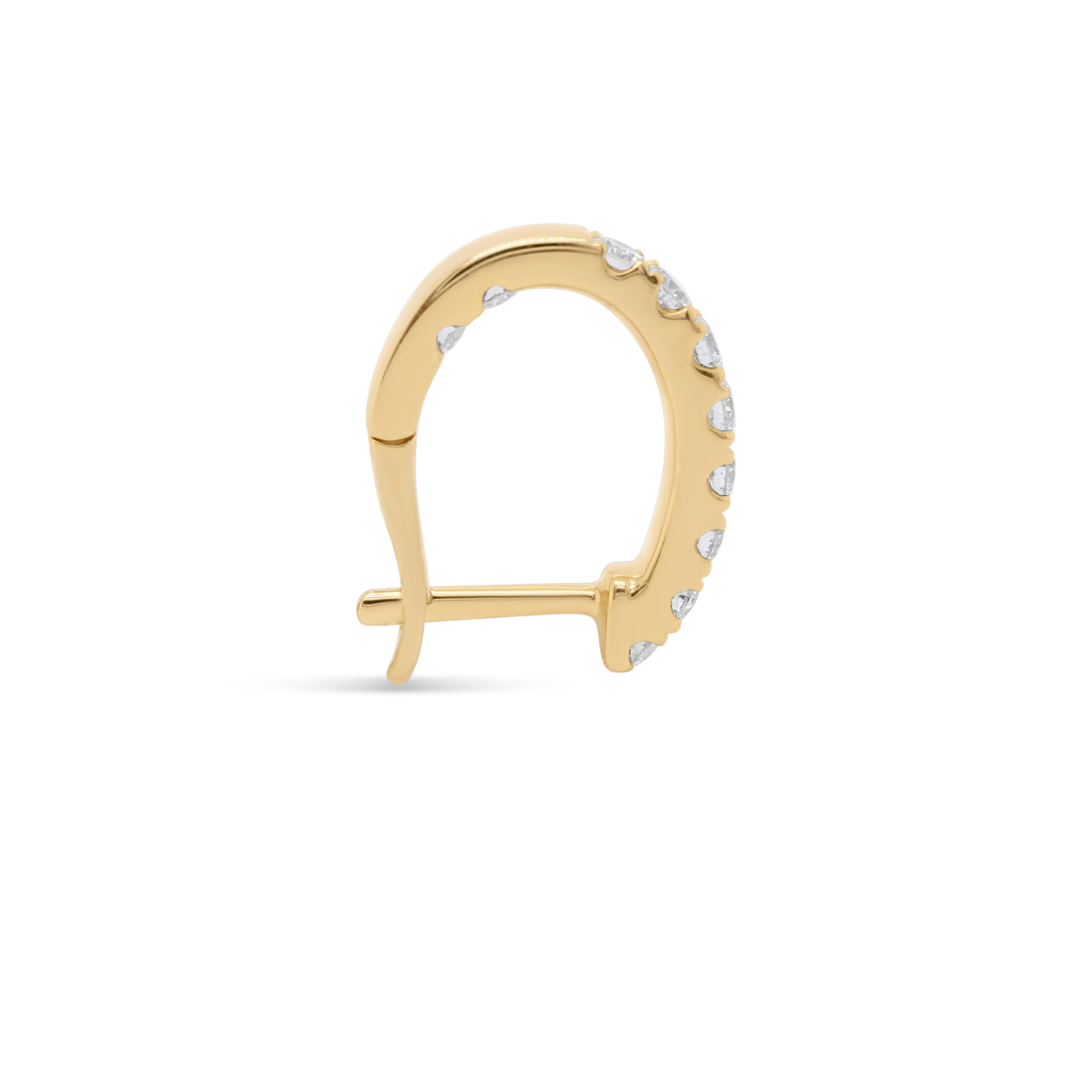 Diamond Hoop Earrings 0.68 ct. 14K Yellow Gold